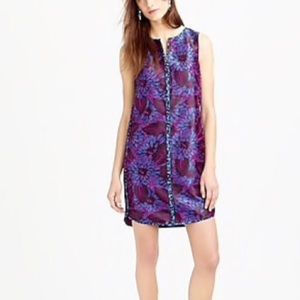 NWT J. Crew Midnight Floral Shift Dress